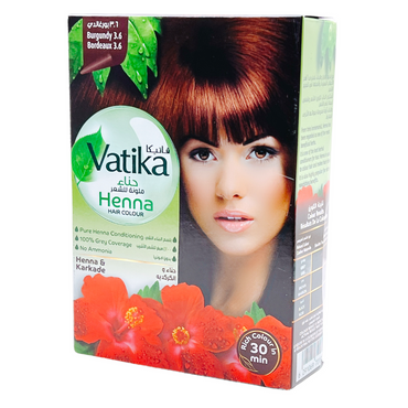Dabur Vatika Hair Colour Burgundy 60Gm