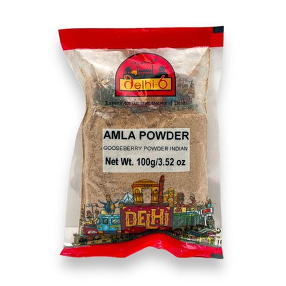 Delhi 6 Amla Powder (Gooseberry) | For Hair Growth, Immunity & Digestion 100gm | HEA410 | 9351235050669
