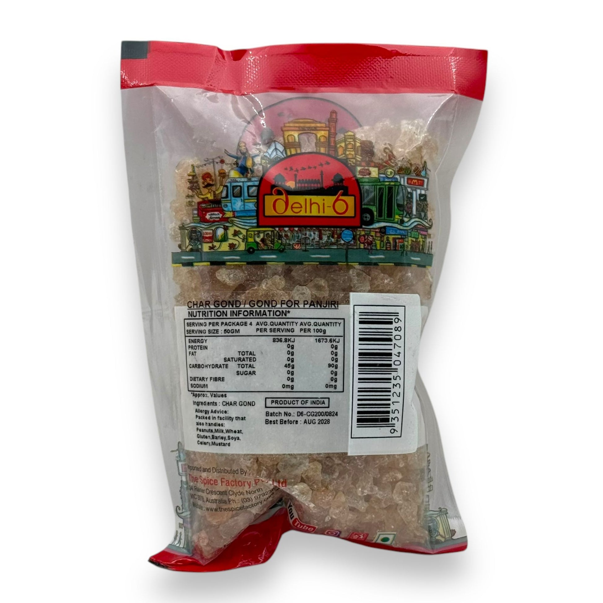 Delhi 6 Gond for Panjeeri | Char Gond Gum | Edible Gum | 200g | Premium Quality