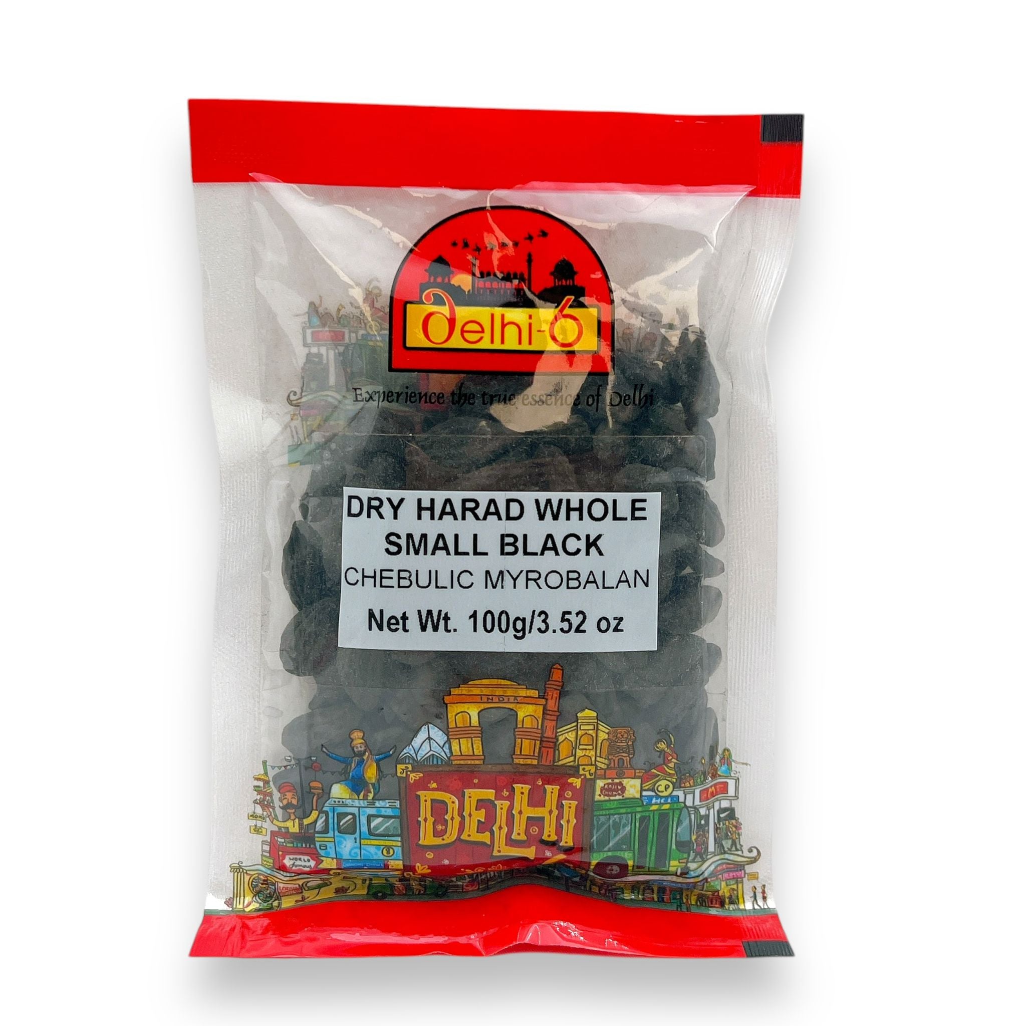 Delhi 6 Dry Harad Small (Black) | Herb For Digestion, Detox & Immunity 100gm | HEA172 | 9351235046662