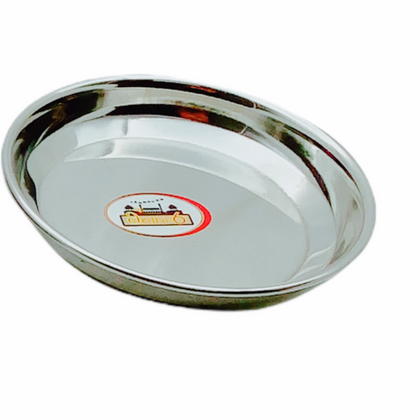 Delhi 6 Steel Begi Halwa Plate No.5.5