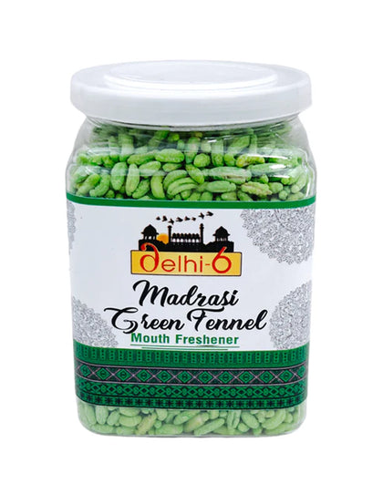 Delhi 6 Madrasi Green Fennel Seed/ Saunf  flavoured Mouth Freshener 150G Tower Pack
