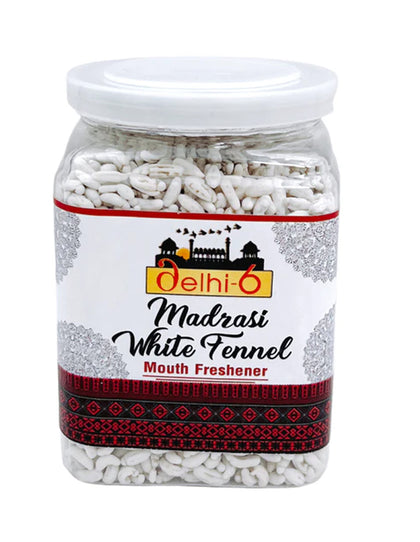 Delhi 6 Madrasi White Fennel Seed/ Saunf  flavoured Mouth Freshener 150G Tower Pack