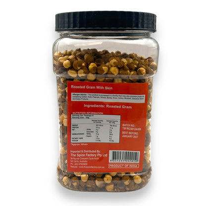 Delhi 6 Roasted Gram/ Chana With Skin 400g | Jar Packing