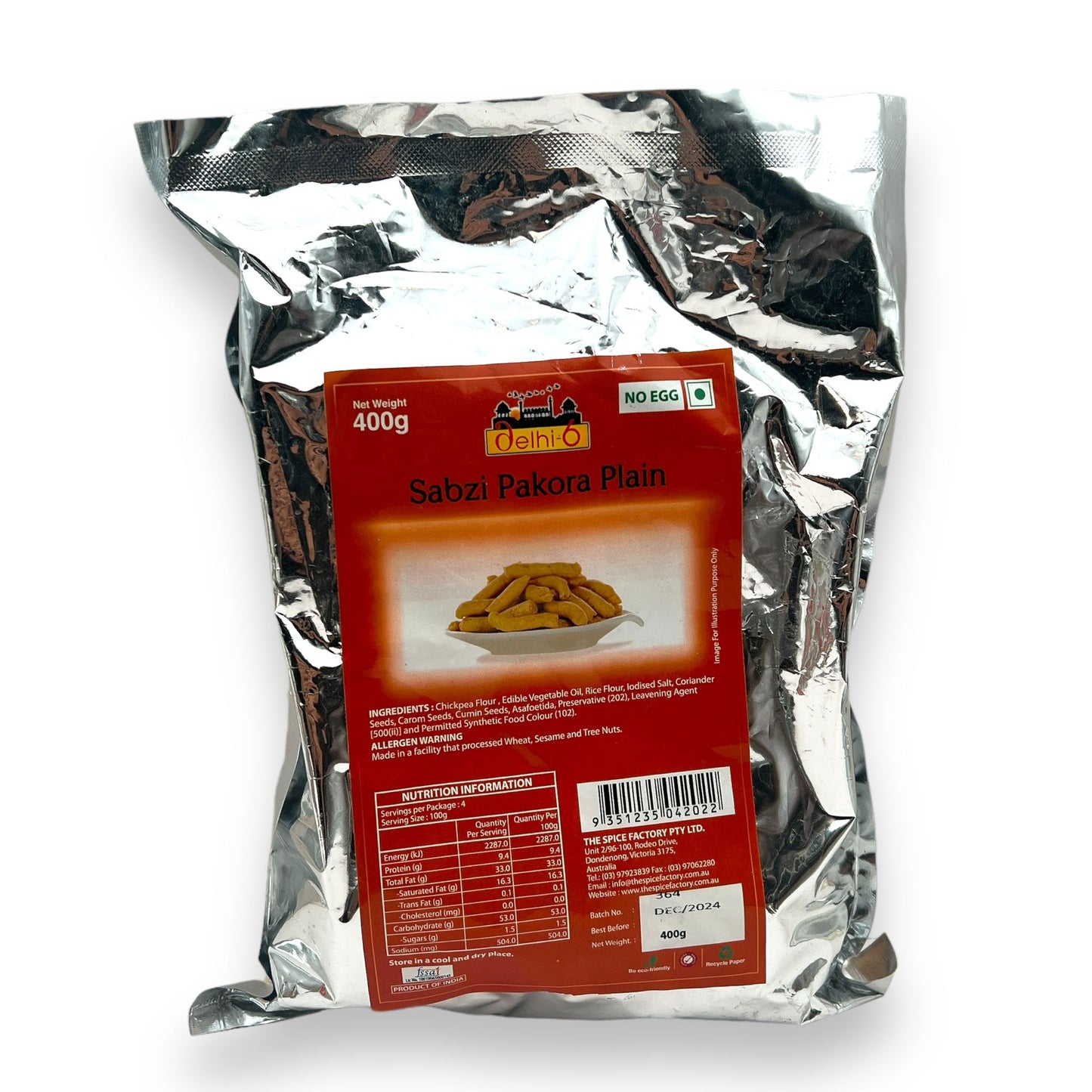 Delhi 6 Sabzi Pakora Masala 400g | Jar Packing | Ready to Eat Snack