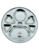 Delhi 6 Steel Divided Thali 6 Compartment (Diamond) No. 14