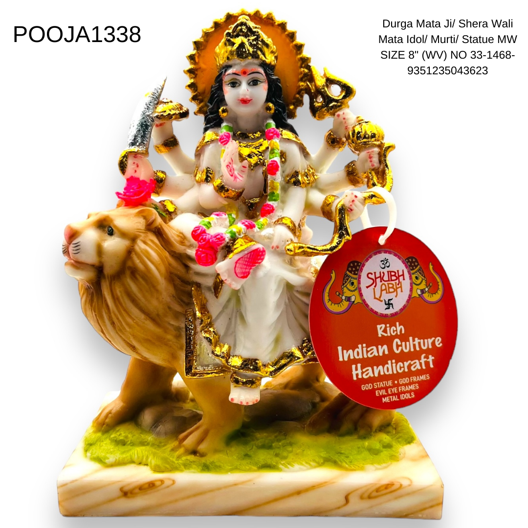Durga Mata Ji/ Shera Wali Mata Idol/ Murti/ Statue MW SIZE 8