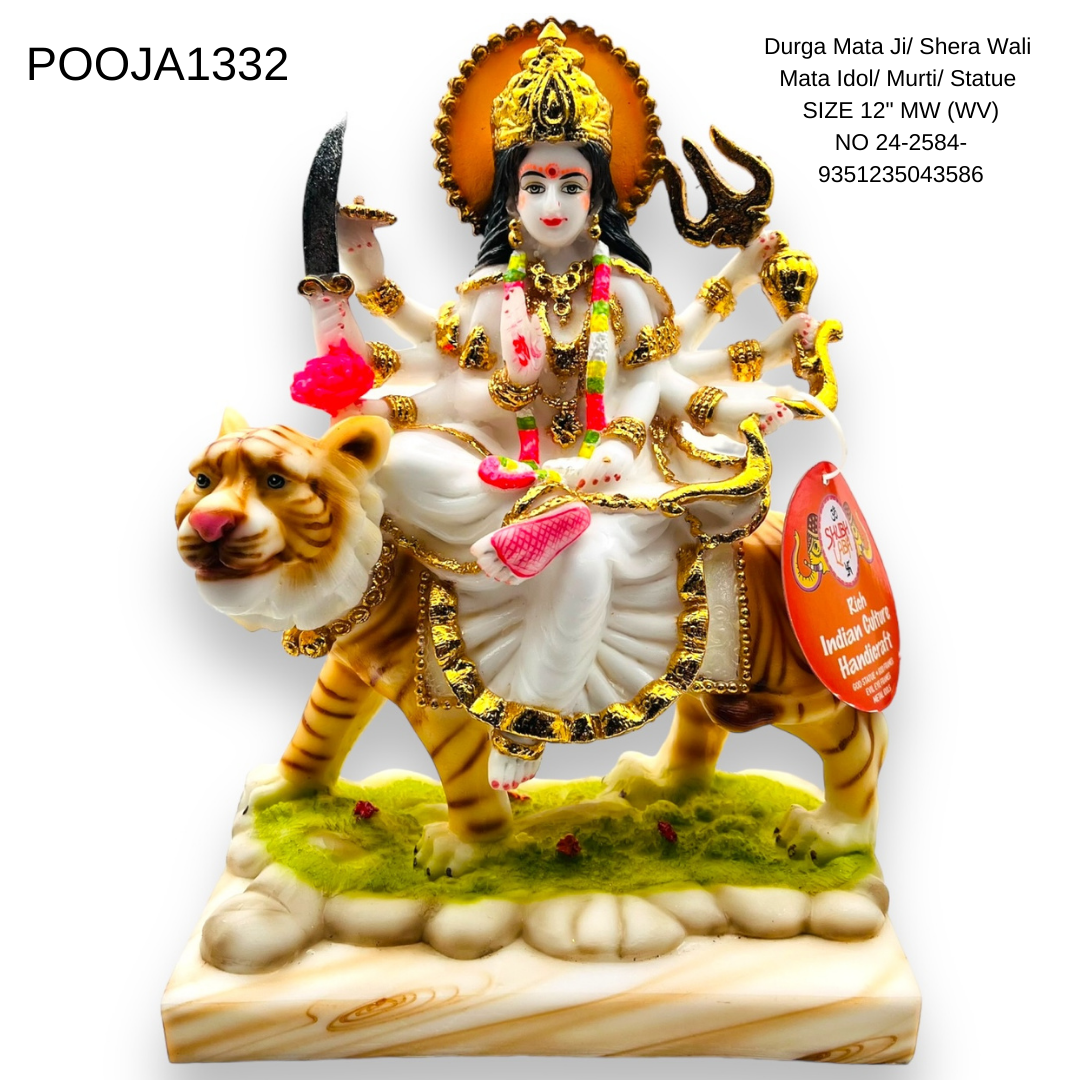 Durga Mata Ji/ Shera Wali Mata Idol/ Murti/ Statue SIZE 12