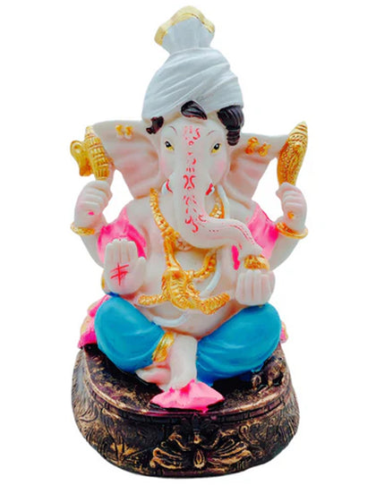 Ganesh Idol/ Statue/ Murti 204-2-8 Size:10X8.5X16.5Cm (6.5