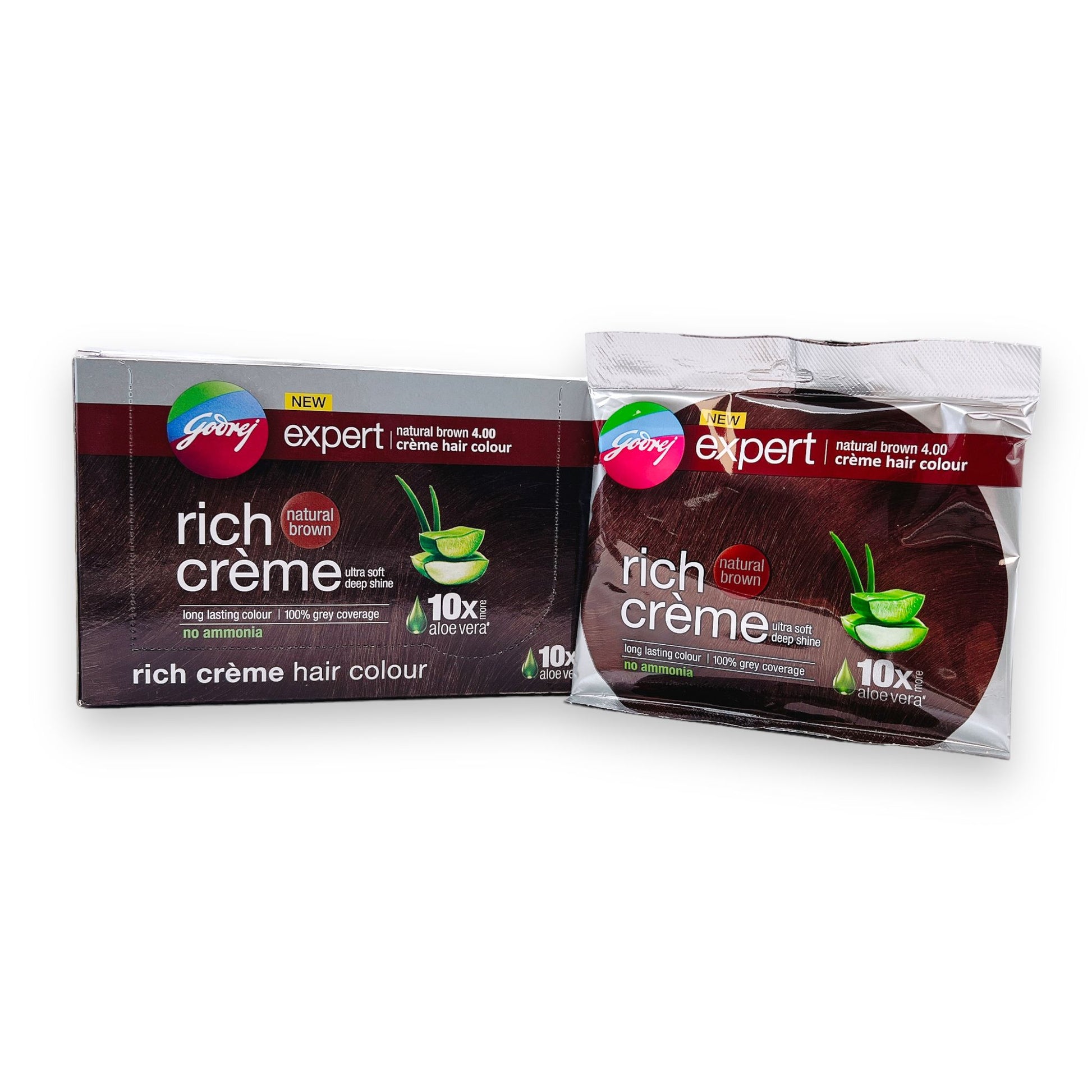 Godrej Rich Creme Natural Brown 20gm + 20ml