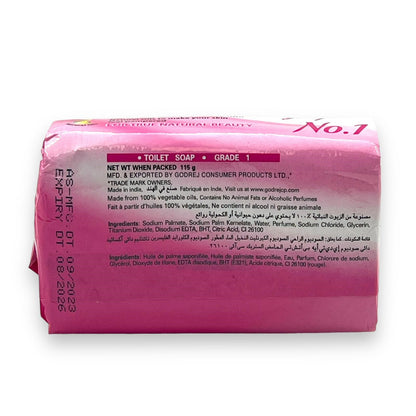 Godrej No.1 Rose Beauty Soap 115Gm