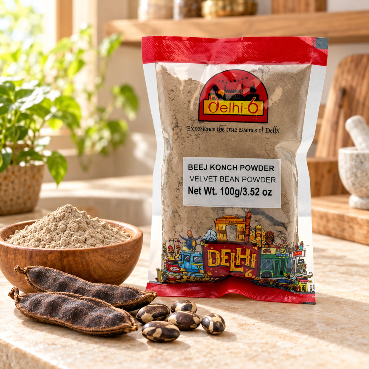 Delhi 6 Konch Beej/ Veej/ Macuna/ Velvet Bean Powder 100gm