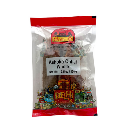 Delhi 6 Ashoka Chhal Whole 100g | Ashoka Tree Bark | Saraca Asoca | Dried Bark