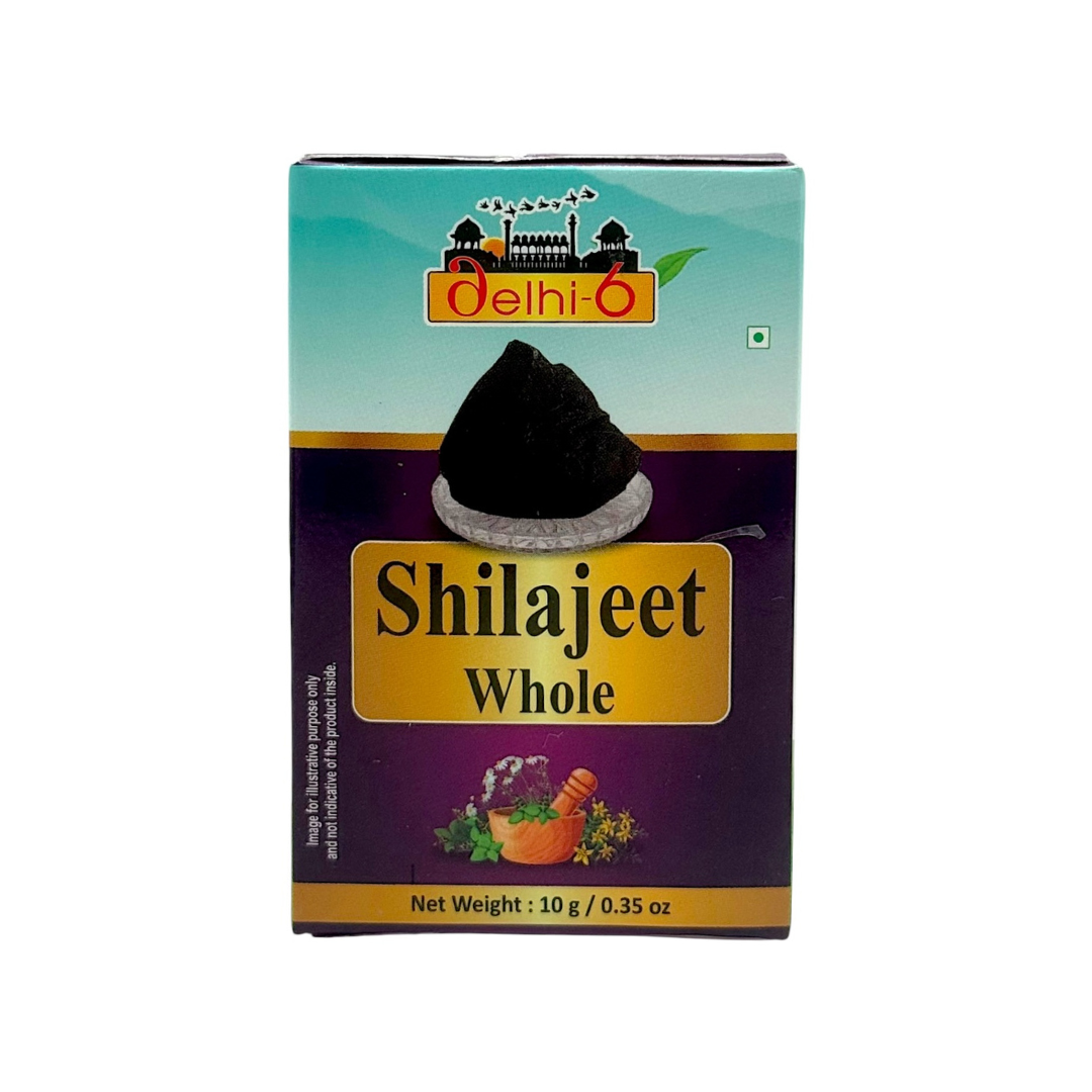 Delhi 6 Shilajeet/ Shilajit/ Pure Natural Whole/ Ayurvedic Herb to Improve Male Testosterone Levels, Reduce Inflammation, and Improve Exercise Performance 10g