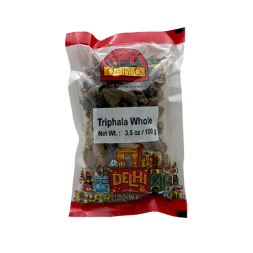 Delhi 6 Triphala/ Three Fruit Whole / Indian Gooseberry (Amalaki), Bibhitaki, and Haritaki fruits|Natural Herb For Supporting Digestion, Immunity, and Detoxification 100gm