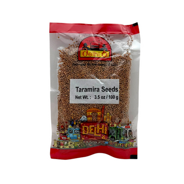 Delhi 6 Taramira/ Arugula/ Eruca Sativa Seeds/ Ayurvedic Herb Used for Traditional Hair Treatments, Stimulating Appetite, Source of Protein and minerals like Calcium and Potassium 100g