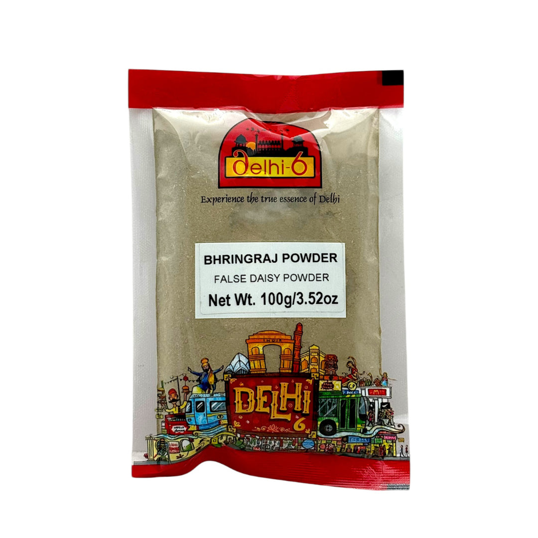 Delhi 6 Bhringraj Powder | Herb For Hair Growth, Liver Health & Vitality 100gm | HEA513 | 9351235052373