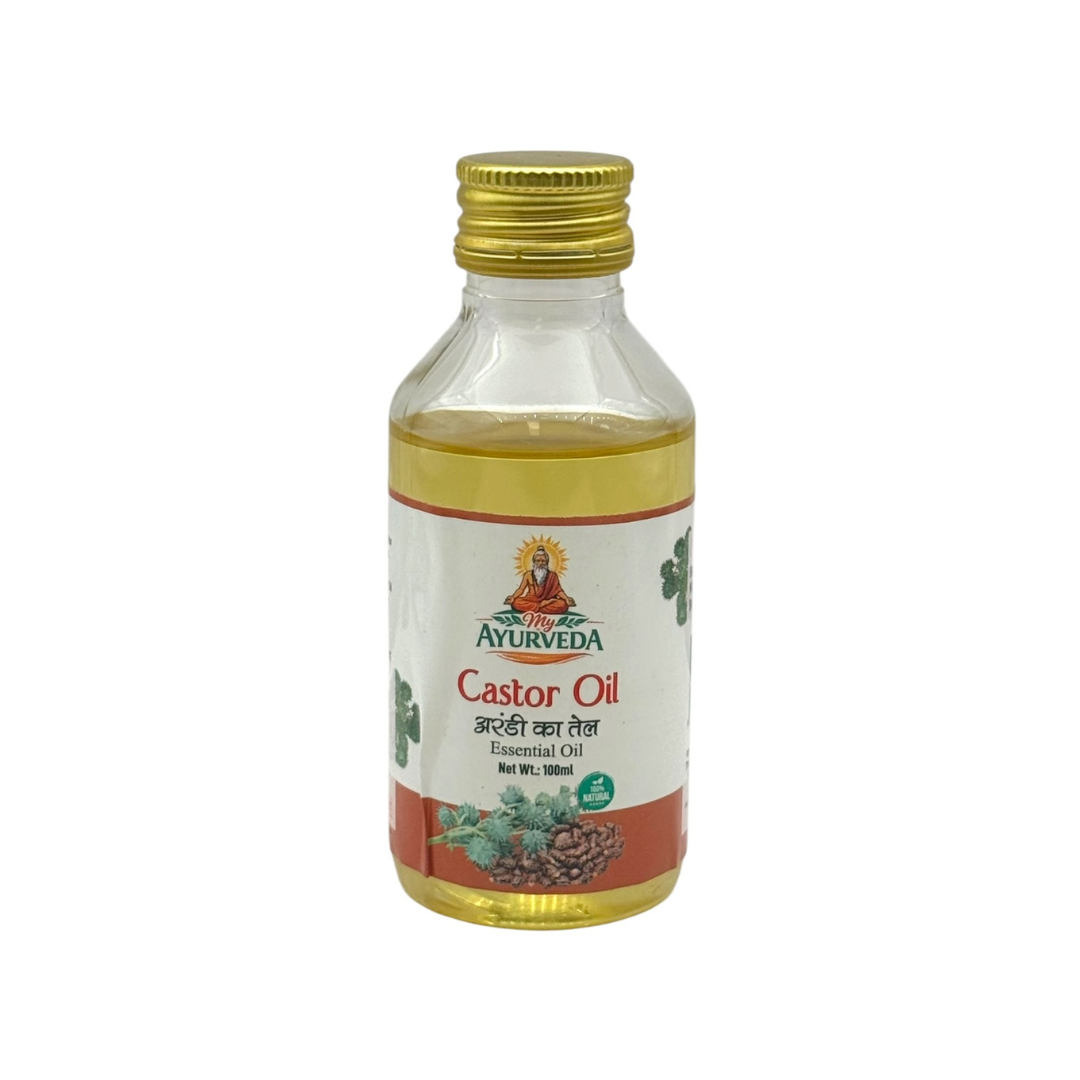 My Ayurveda Castor Oil 100ml | Arandi Ka Tel | Essential Oil | 100% Natural Herbal Product