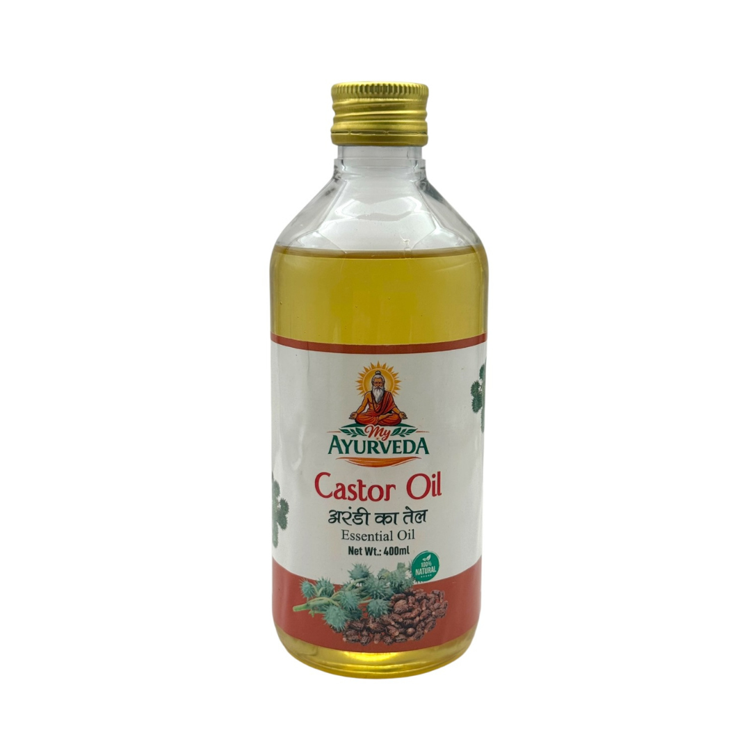My Ayurveda Castor Oil 400ml | Arandi Ka Tel | Essential Oil | 100% Natural Herbal Product