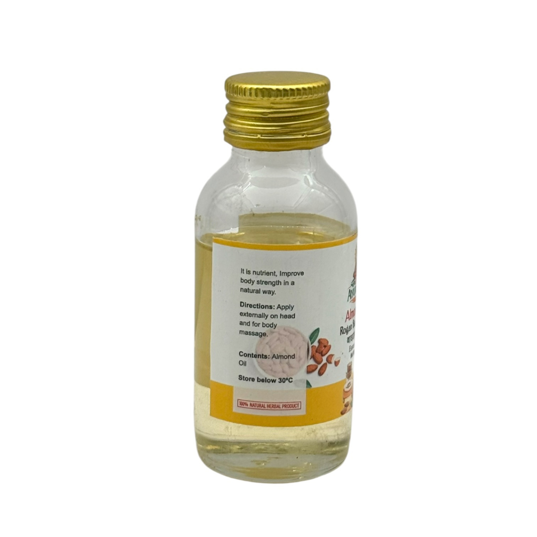 My Ayurveda Almond Oil 50ml | Badam Ka Tel | Rogan Badam Shirin | Essential Oil | 100% Natural Herbal Product