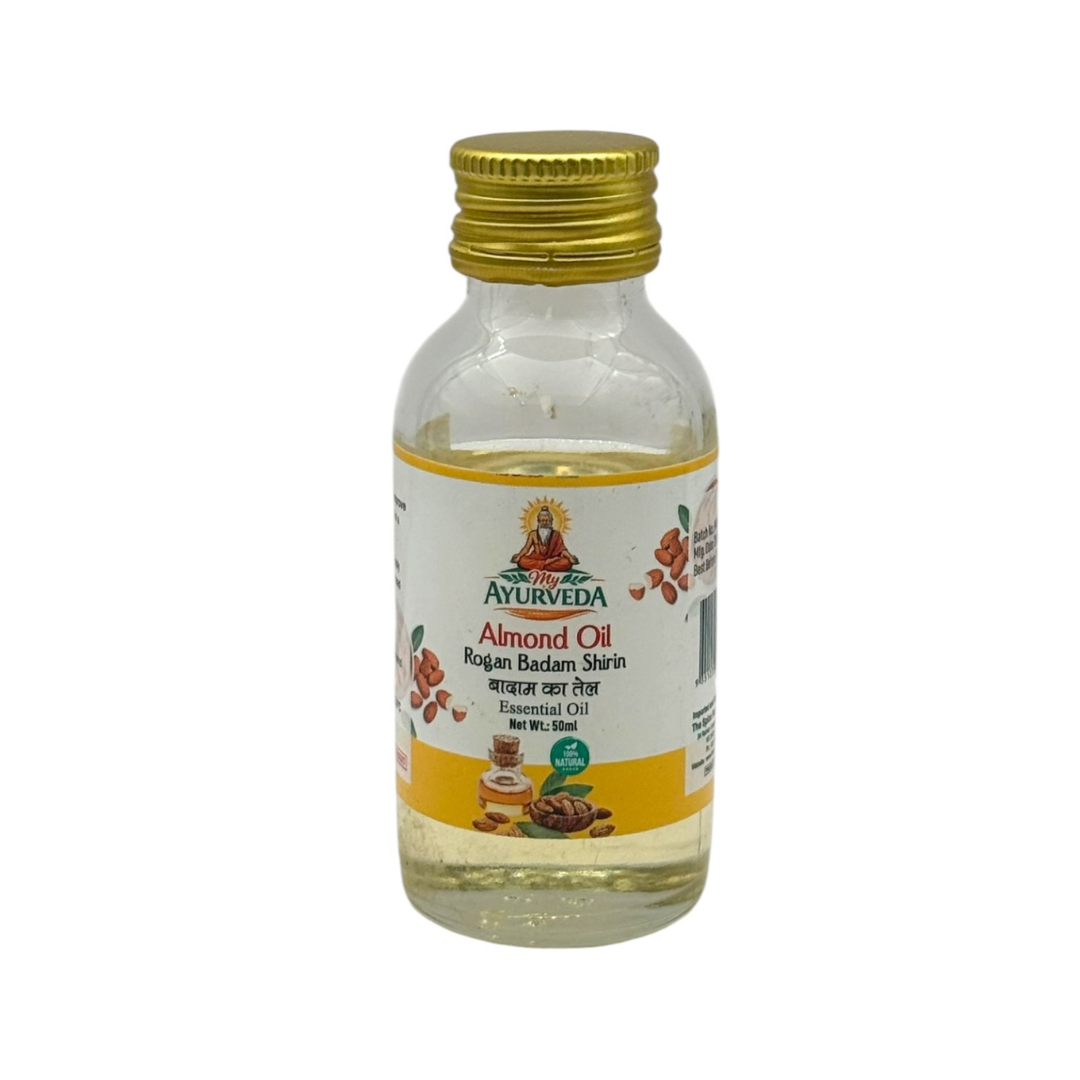 My Ayurveda Almond Oil 50ml | Badam Ka Tel | Rogan Badam Shirin | Essential Oil | 100% Natural Herbal Product