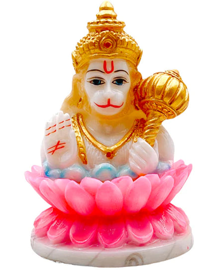 Hanuman Ji Kamal Pink Idol/ Statue/ Murti Size-4''