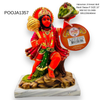 Hanuman Ji Kesari Idol/ Murti/ Statue P SIZE 10