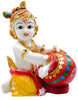 Krishna Makhan Chor Idol/ Statue/ Murti Size-(5'' x 3.5'' x 6.5'')- Style 43
