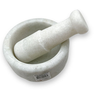 Marble Mortal Pastel/ Hamam Dasta Medium Traditional Style (Size-5'')- Big- 9351235028941/ 9351235045535