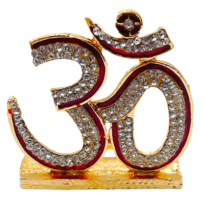 Om Car Stick On -3''- Gold (9351235029641)