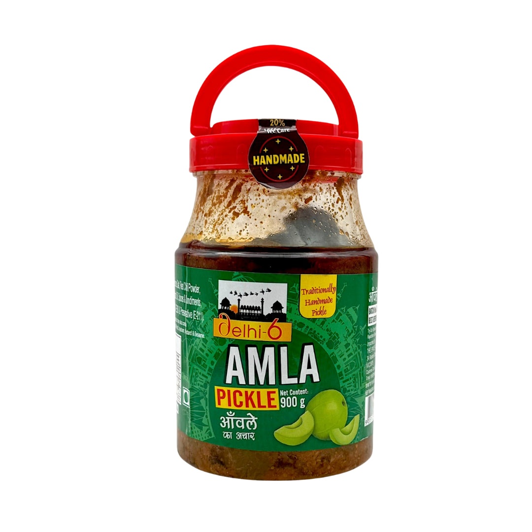 Delhi 6 Amla Pickle (Indian Gooseberry) | 20% Less Salt | Handmade | Traditionally Homemade | Swad Ki Potli 800g- 9351235052755