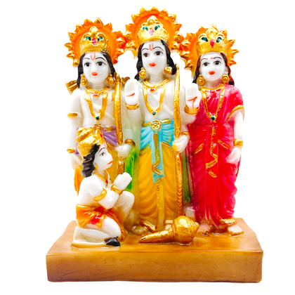 Ram Darbar Idol/ Statue/ Murti Size-(4.75'' x 2.75'' x 6.5'')- Style 40- 9351235030913