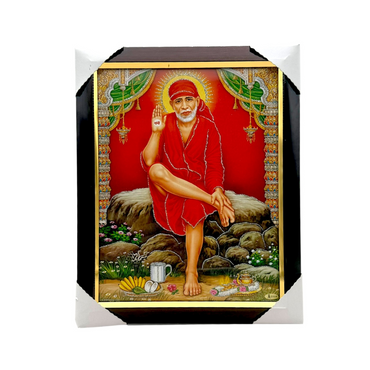 Photo Frame 10" x 13.5" Sai Baba Ji - 9351235020150