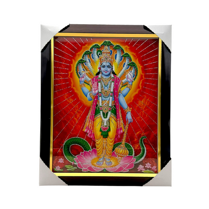 Photo Frame 10" x 13.5" Vishnu Ji - 9351235020150