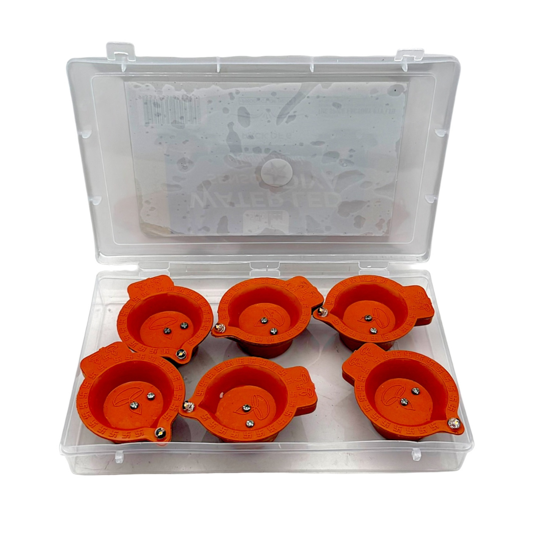 Water LED Sensor Diya/ Pack of 6- 9351235051390