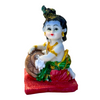 Makhan Chor Krishna – Baby Krishna with Butter Pot Idol/ Murti/ Statue- Size: 4.5*4.5*7CM (1.77in x 1.77in x 2.76in)- Model No: GOD 44176- 9351235055190