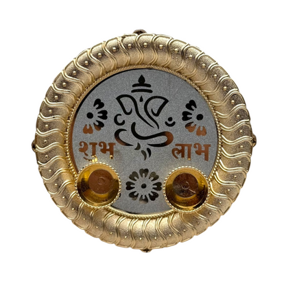 Fancy Pooja Thali / Puja Plate- Size 6'' - Model No: 16- 9351235058757