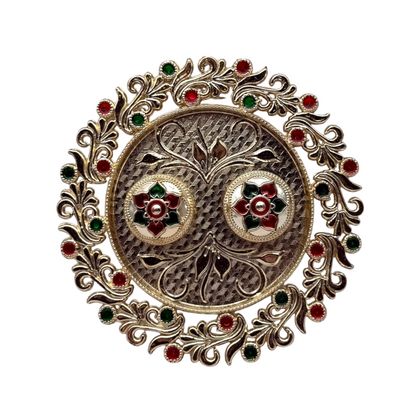 Fancy Pooja Thali / Puja Plate- Size 6''- Model No: 10- 9351235058818