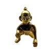 Laddu Gopal Brass Small Idol | Design No 1 | Premium Finish | Size- 3.5'' x 3''- 9351235054872
