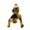 Laddu Gopal Brass Small Idol | Design No 1 | Premium Finish | Size- 3.5'' x 3''- 9351235054872