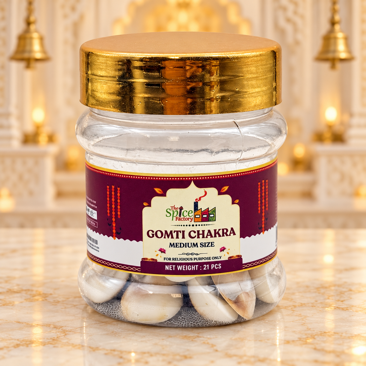 Gomti Chakra (Naag Chakra) – Pack of 21 | Auspicious Hindu Pooja Items for Goddess Lakshmi Worship, Wealth & Prosperity Rituals | 9351235060231