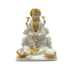 Lakshmi Mata – Marble Look with Gold Accents Idol/ Statue/Murti| 11*11*15CM (4.33in x 4.33in x 5.91in) | GOD 2018-31A - 9351235055657