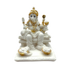 Lord Ganesha – Marble Look with Gold Accents Idol/ Statue/Murti  | 11*11*15CM(4.33in x 4.33in x 5.91in) | GOD 2018-44A - 9351235055664