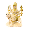 Durga Mata – White Marble Look with Gold Highlights Idol/ Statue/Murti| 16*6*20CM(6.3in x 2.36in x 7.87in) | GOD C3-0043A - 9351235055640