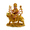 Golden Durga Mata – Seated on Lion Idol/ Statue/Murti   | 20 x 12 x 24cm （7.87in x 4.72in x 9.45in） | GOD F133 - 9351235055503