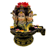 Trimurti Lord Shiva on Shivalingam Base Idol/ Statue/ Murti  | 14 x 11 x 16cm （5.51in x 4.33in x 6.3in） | GOD F304 - 9351235055541