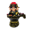 Trimurti Lord Shiva on Shivalingam Base Idol/ Statue/Murti | 10 x 8x13cm  （3.94in x 3.15in x 5.12in） | GOD F305 - 9351235055558