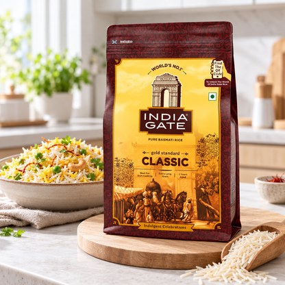 India Gate Classic Basmati Rice 1Kg