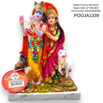 Radha Krishna Idol/ Murti/ Statue  SIZE 12