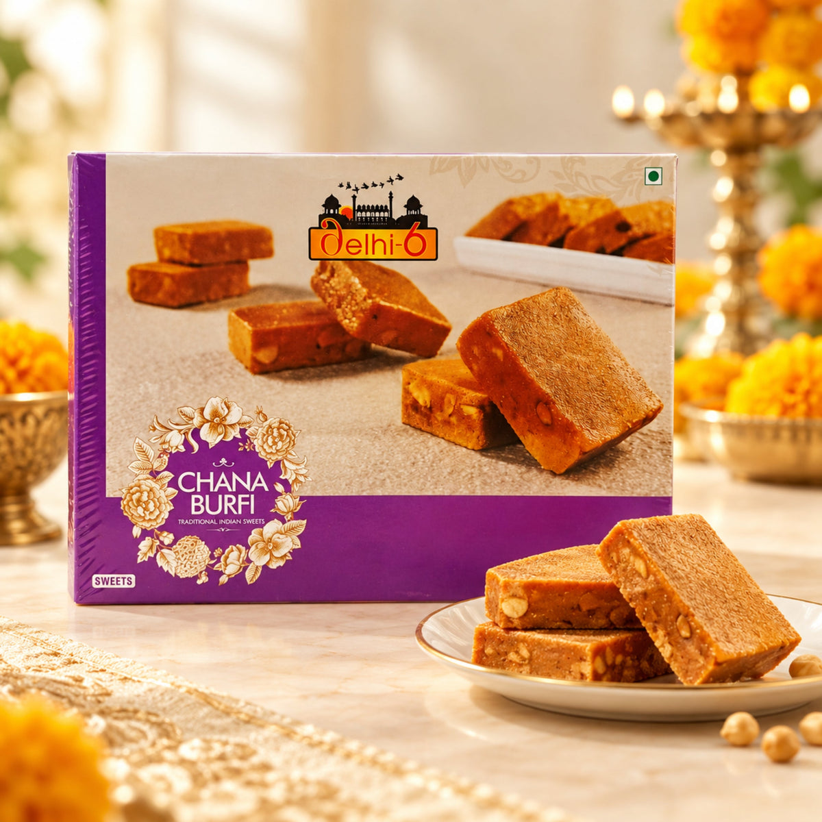 Delhi 6 Chana Burfi 400g | Traditional Indian Sweet